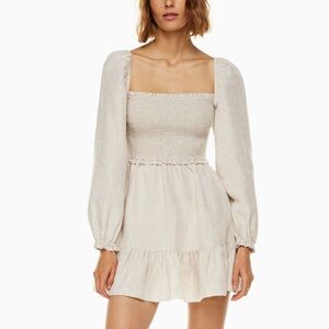 Wilfred Cream Long Sleeve Dress